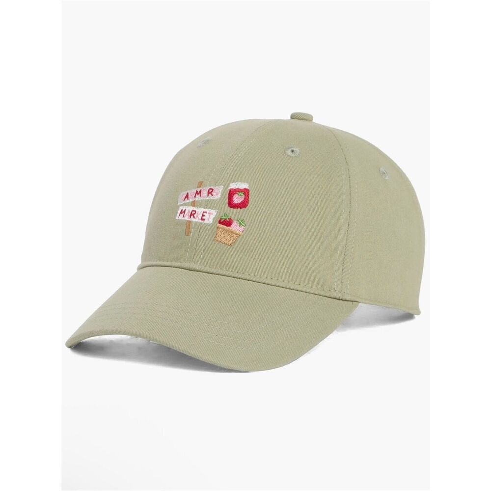 Frasier Sterling Sage Green "Farmers Market" Embroidered Baseball Cap/Hat OS